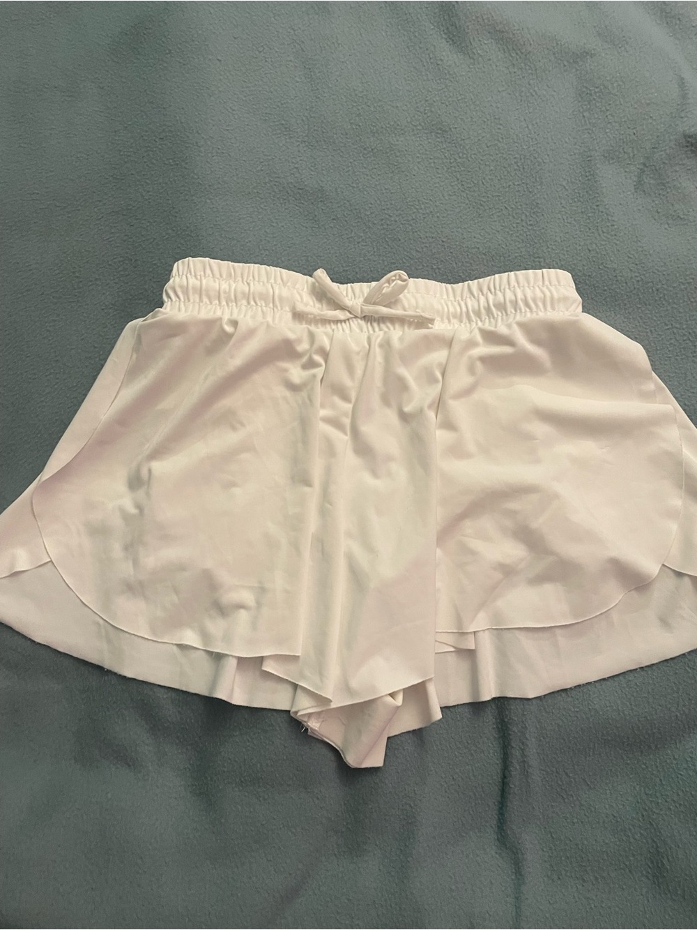 Active USA White Girls Athletic Skort with Drawstring Waist